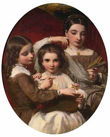 詹姆斯·桑特的《罗素姐妹肖像》