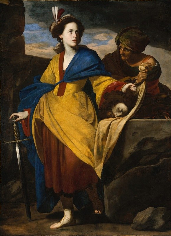 马西莫·斯坦齐奥内（Massimo Stanzione）的《朱迪思与霍洛弗内斯之首》（Judith with the Head of Holofernes）