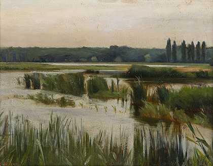 卡尔·玛丽亚·图马的《池塘风景》