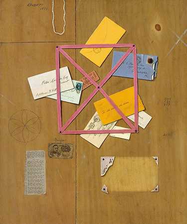 威廉·迈克尔·哈内特的《艺术家的书架》