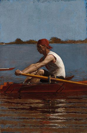 托马斯·伊金斯（Thomas Eakins）的《约翰·比格林单人双桨》