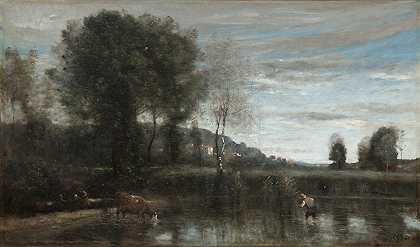 让·巴蒂斯特·卡米尔·科罗的《阿夫雷村的池塘》