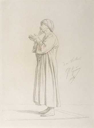 让·莱昂·杰罗姆的《阿拉伯人站在祈祷》