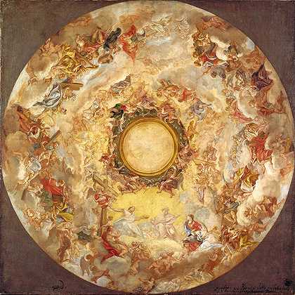 乔瓦尼·巴蒂斯塔·高利（Giovanni Battista Gaulli）将圣艾格尼丝接上天堂