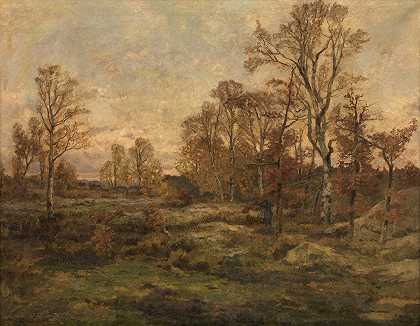 《枫丹白露的森林——秋天的夜晚》（Théodore Baron著）