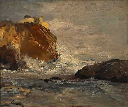 埃米尔·雅各布·辛德勒的《海浪（拉古萨洛伦佐堡附近的海浪）》