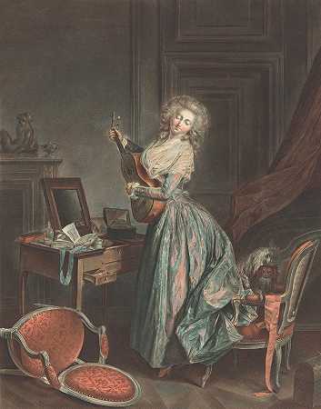 让-弗朗索瓦·贾尼内的《弹吉他的女人》