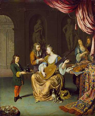Willem Van Mieris的《琵琶手》