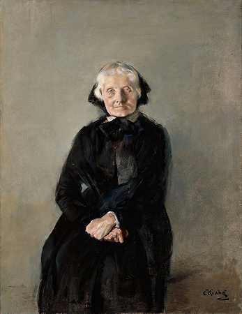 克里斯蒂安·克罗赫的《艺术家姑姑玛丽·克罗赫肖像》