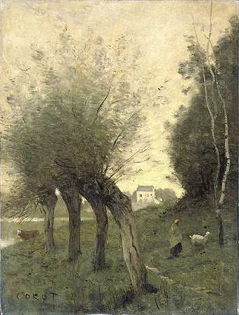 让·巴蒂斯特·卡米尔·科罗的《波拉德柳树风景》