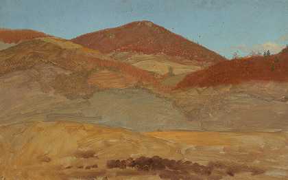 弗雷德里克·埃德温·丘奇的《山丘风景，秋天》