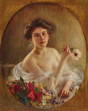 阿尔伯特·林奇的《一位年轻女子的肖像》