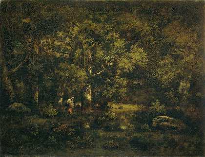 《枫丹白露的森林》（The Forest of Fontainebleau），作者：Narcisse Virgile Diaz de La Peña