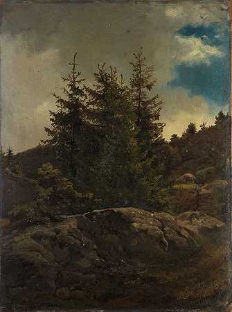 阿道夫·蒂德曼的《哈林达尔的尼斯风景》