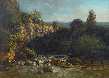 古斯塔夫·库尔贝的《赞美的峡谷》