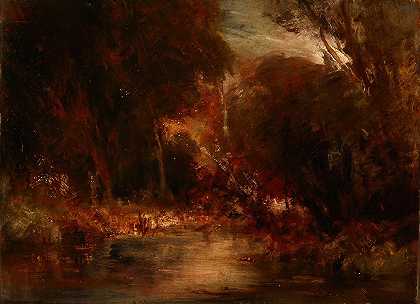 弗朗索瓦·奥古斯特·拉维尔的《森林风景》