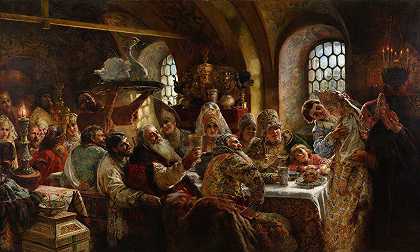 康斯坦丁·埃戈罗维奇·马科夫斯基的《博雅婚宴》