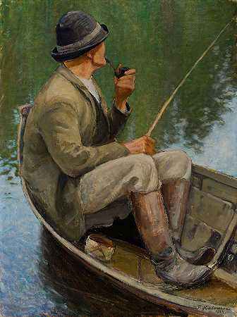 Pekka Halonen的《男人钓鱼》