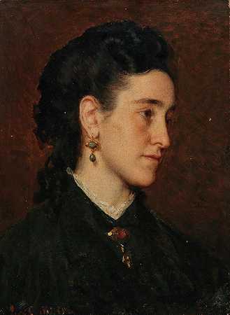 利奥波德·卡尔·穆勒的《年轻女性肖像》