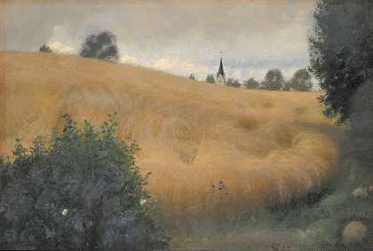 弗里茨·西伯格（Fritz Syberg）的《斯万尼奇附近的一片黑麦田》