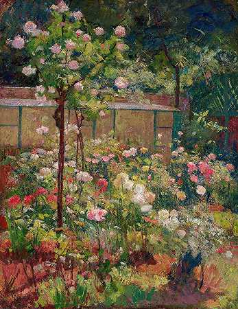 罗伯特·威廉·冯诺的《盛开的花园》