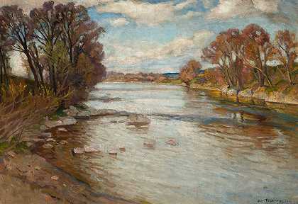 Stefan Filipkiewicz的《Szaflary的Dunajec河》