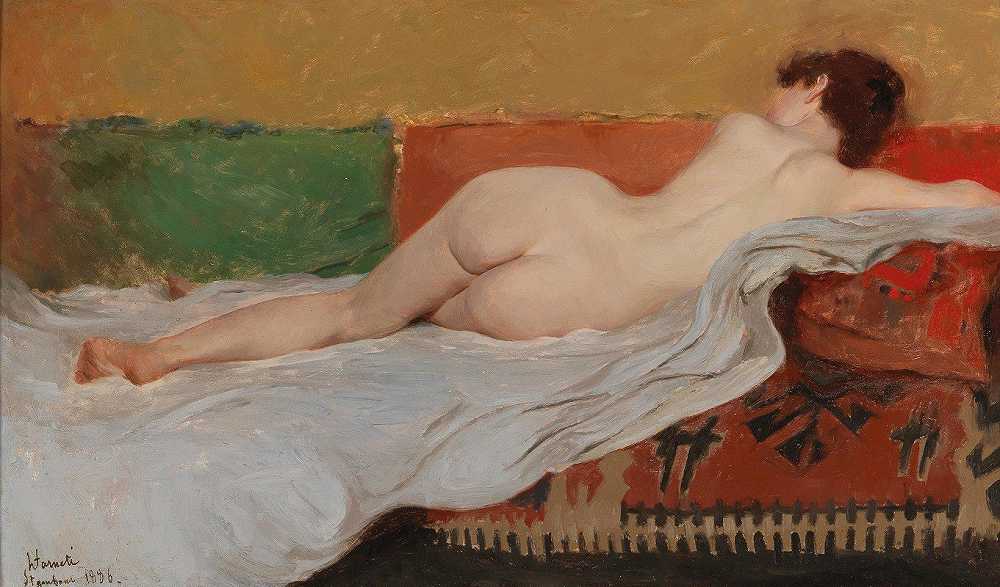 Stefano Farneti的《裸体女性的后视图》