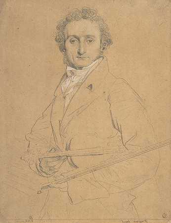 “尼科洛·帕格尼尼（1784–1840），让·奥古斯特·多米尼克·安格斯