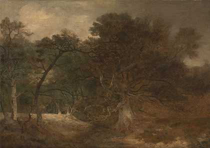 约翰·克罗姆的《诺维奇附近的林地风景》