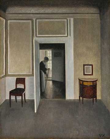 “室内，Strandgade 30”，作者：Vilhelm Hammershøi