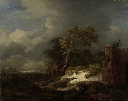 雅各布·范·鲁伊斯代尔的《废墟风景》