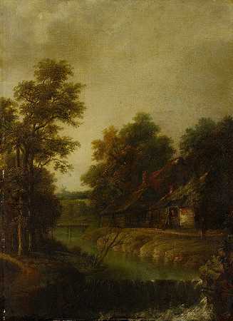 Cornelis Gerritsz Decker的《急流河畔的农场》
