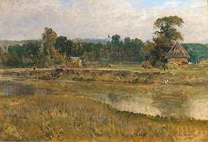 奥托·冯·索伦的《河流风景》