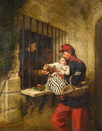 威廉·鲍威尔·弗里斯的《马赛监狱内部，小多丽特的一幕》
