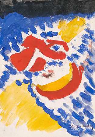 朱尔斯·施马尔齐高的《蓝色、红色和黄色人物》