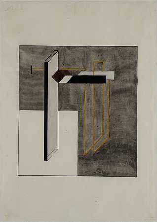 El Lissitzky对Proun 4B的研究