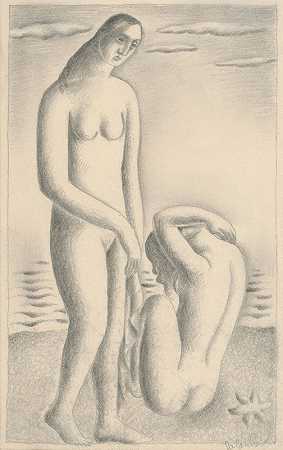 米库拉什·加兰达的《海边的女人》