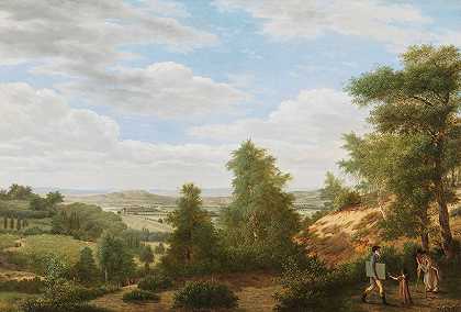 彼得·鲁道夫·克莱因（Pieter Rudolph Kleijn）的《圣卢拉·福尔（Saint Leu la Forêt）附近的蒙莫伦西山谷景色》