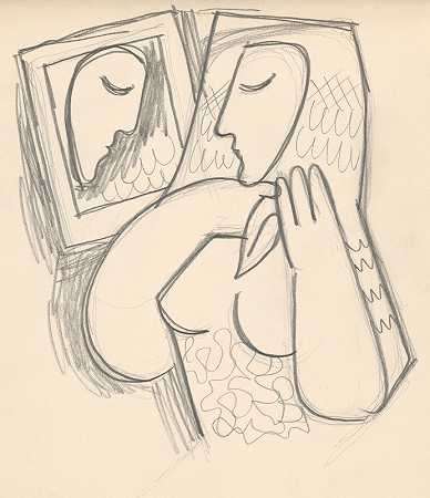 米库拉什·加兰达的《带镜子的女人》