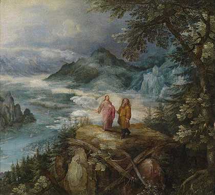 长老Jan Brueghel的《基督诱惑的山景》