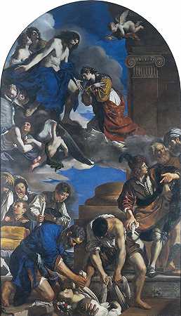 “Guercino埋葬圣彼得罗尼拉”
