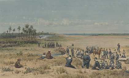 “1877年8月26日，威廉·德·法玛斯·泰斯塔斯在萨马兰根探险期间征服托克利特