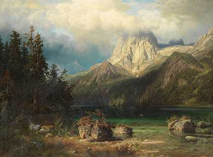《山地风景》作者：August Wilhelm Leu