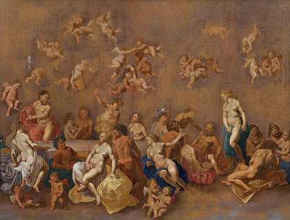 科内利斯·范·波伦布尔的《众神的盛宴》
