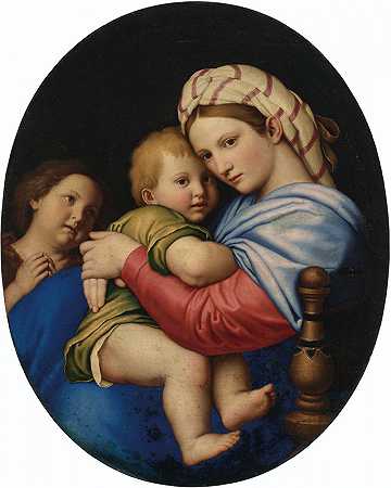 乔瓦尼·巴蒂斯塔·萨尔维·达·萨索费拉托的《圣母与圣婴圣约翰》