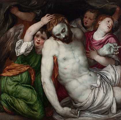 Lambert Sustris的《Pietàand Angels》
