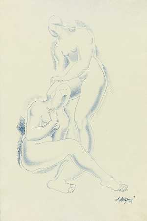 《裸体2》作者：Auguste Rodin