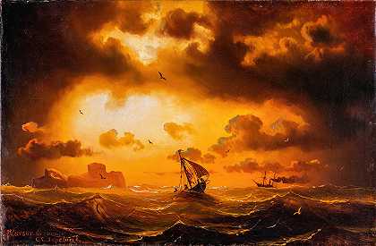 马库斯·拉森的《海上日落》