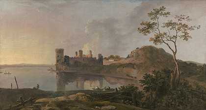 理查德·威尔逊（Richard Wilson）的《夏日之夜》（Caernarfon Castle）