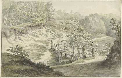 Willem Uppink的《木桥沙丘风景》